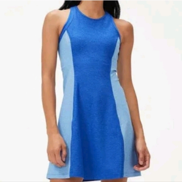 Outdoor Voices Blue Colorblock Athena Dress Sz S - Picture 1 of 9